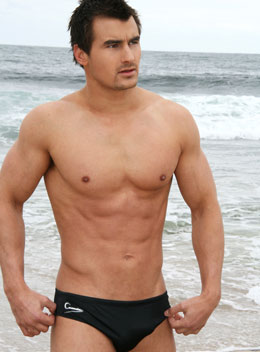 3 Inch Black Caussie Swimwear
